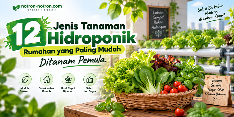 12 Jenis Tanaman Hidroponik Rumahan yang Paling Mudah Ditanam Pemula