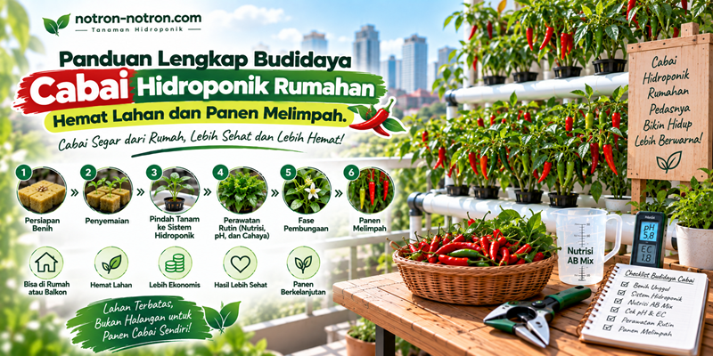 Panduan Lengkap Budidaya Cabai Hidroponik Rumahan: Hemat Lahan dan Panen Melimpah