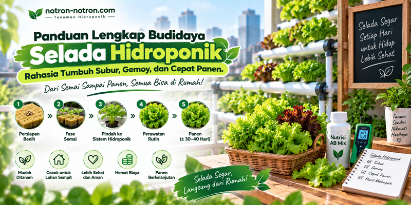 Panduan Lengkap Budidaya Selada Hidroponik: Rahasia Tumbuh Subur, Gemoy dan Cepat Panen