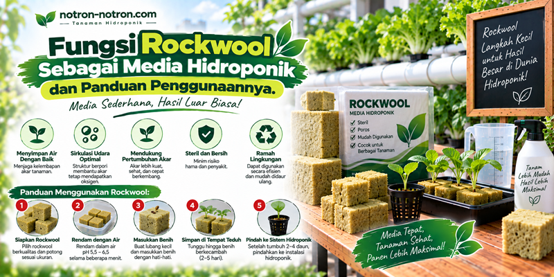 Fungsi Rockwool Sebagai Media Hidroponik dan Panduan Penggunaannya