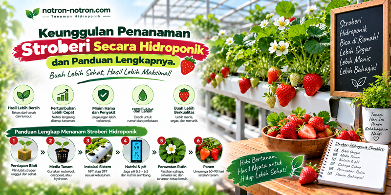 Keunggulan Penanaman Stroberi Secara Hidroponik dan Panduan Lengkapnya
