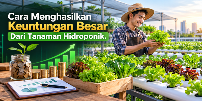 Cara Menghasilkan Keuntungan Besar Dari Tanaman Hidroponik