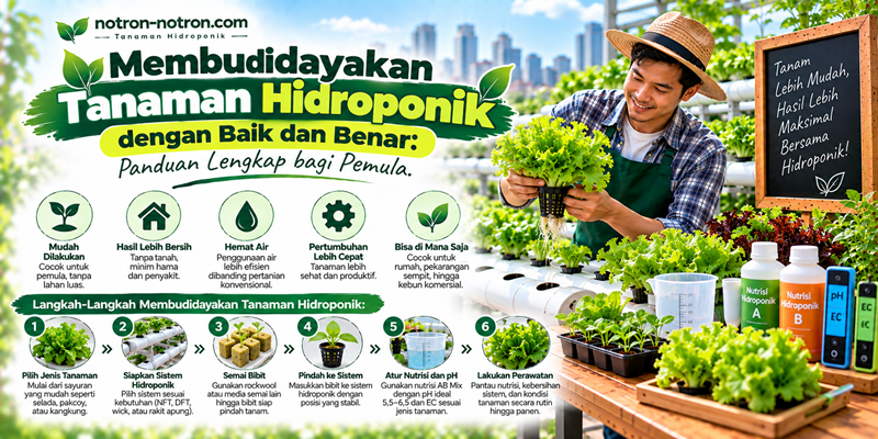 Membudidayakan Tanaman Hidroponik dengan Baik dan Benar: Panduan Lengkap bagi Pemula