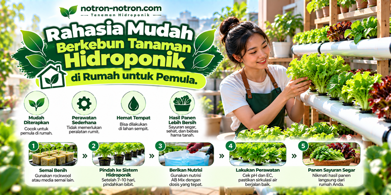 Rahasia Mudah Berkebun Tanaman Hidroponik di Rumah untuk Pemula
