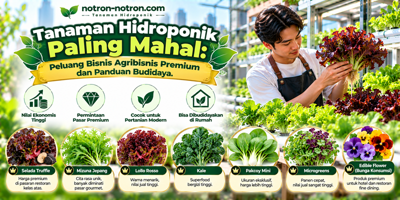 Tanaman Hidroponik Paling Mahal Peluang Bisnis Agribisnis Premium dan Panduan Budidaya